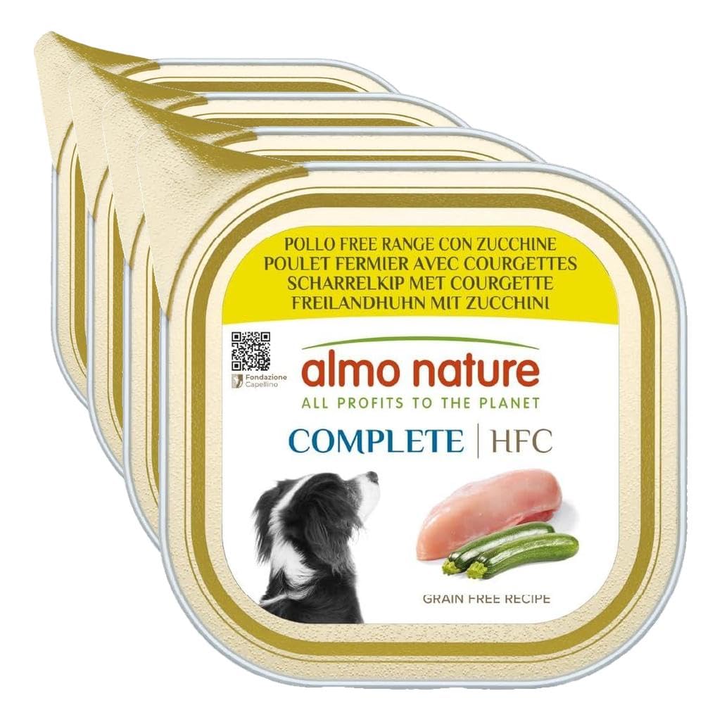 Almo Nature HFC Complete Hundefutter Huhn Zucchini 17x85g Paté