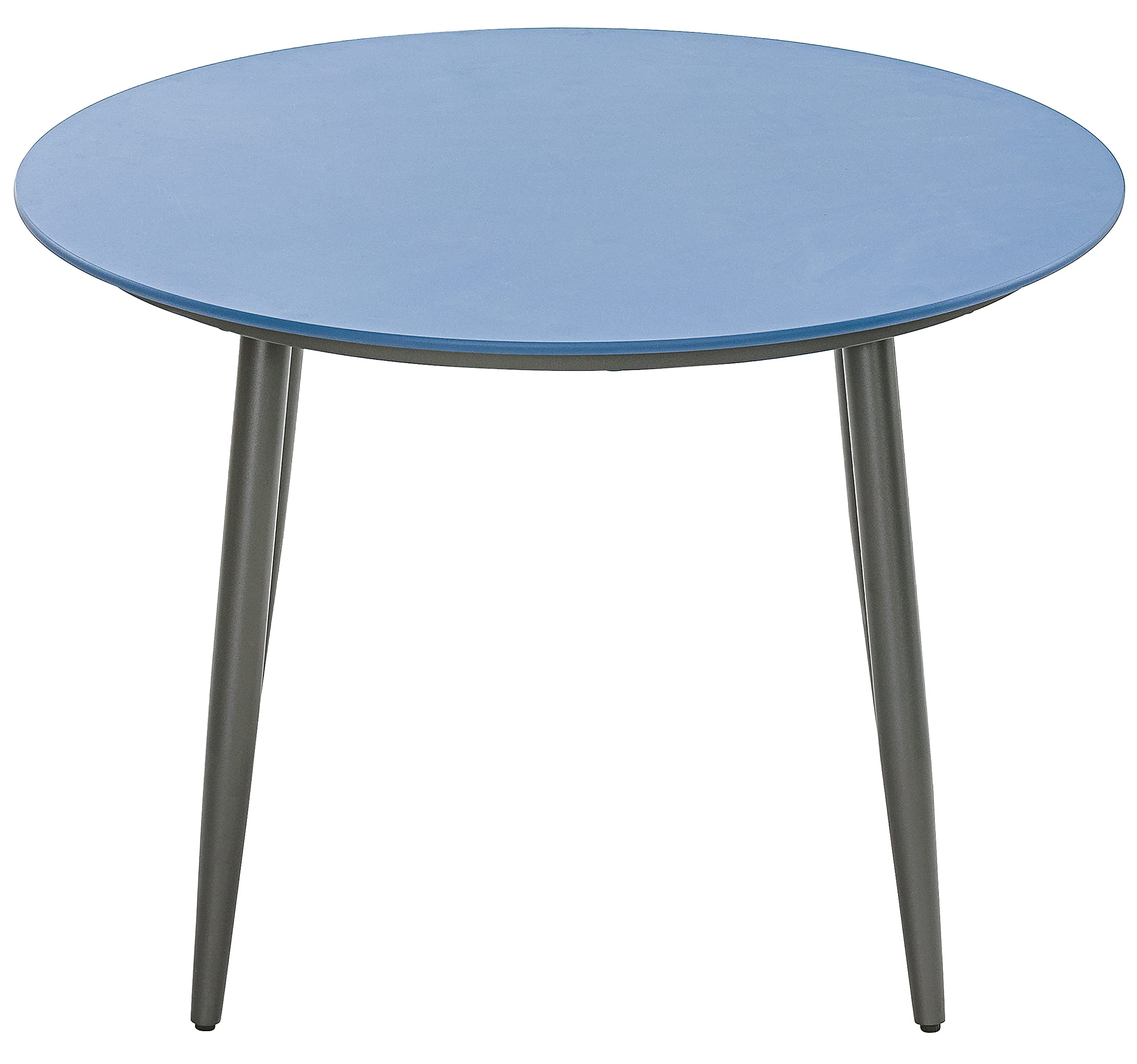 Dehner Delphi Gartentisch blau Ø110 cm Alu