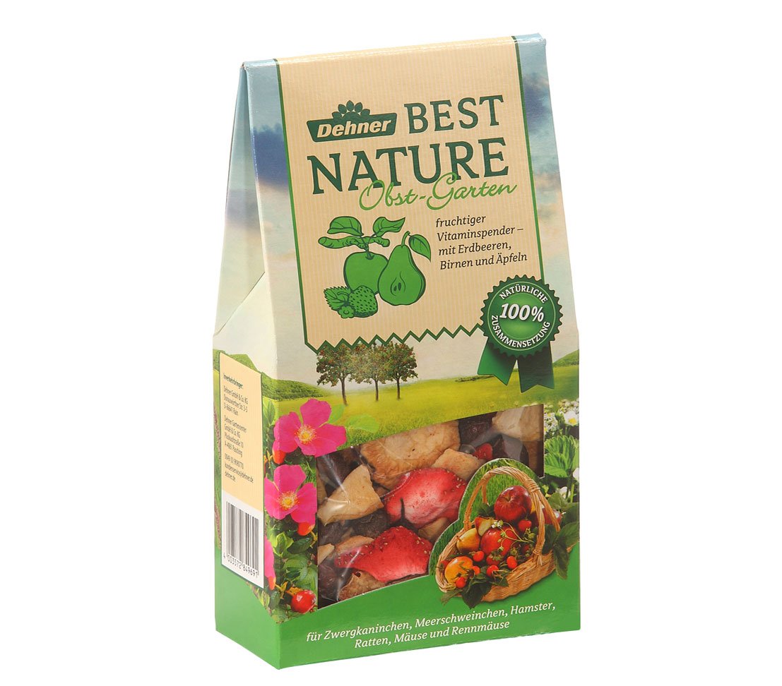 Dehner Best Nature Nagersnack Obst-Garten 3x150 g
