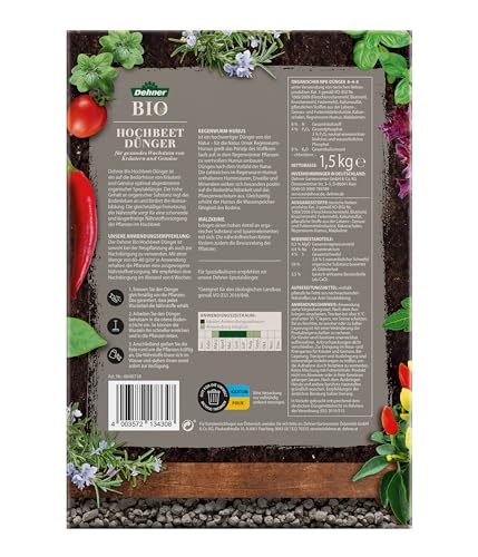 Dehner Bio Hochbeetdünger Spezialdünger 1,5 kg für 25 qm
