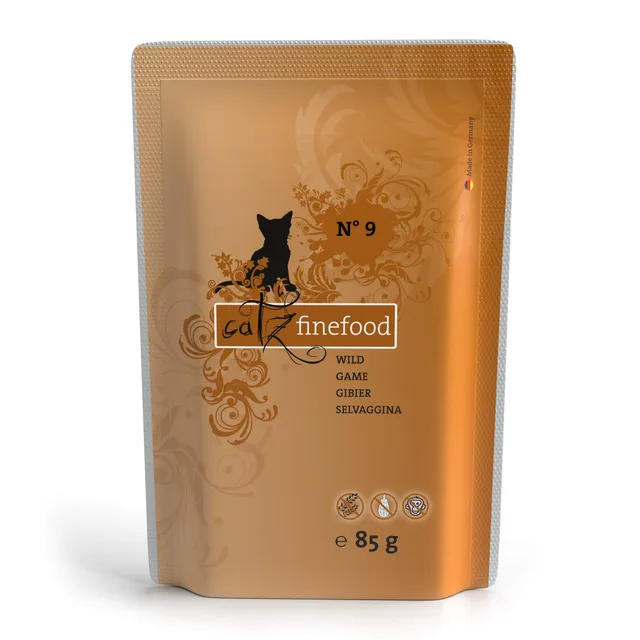 catz finefood No 9 Wild Nassfutter Katze 8x85g Preiselbeere