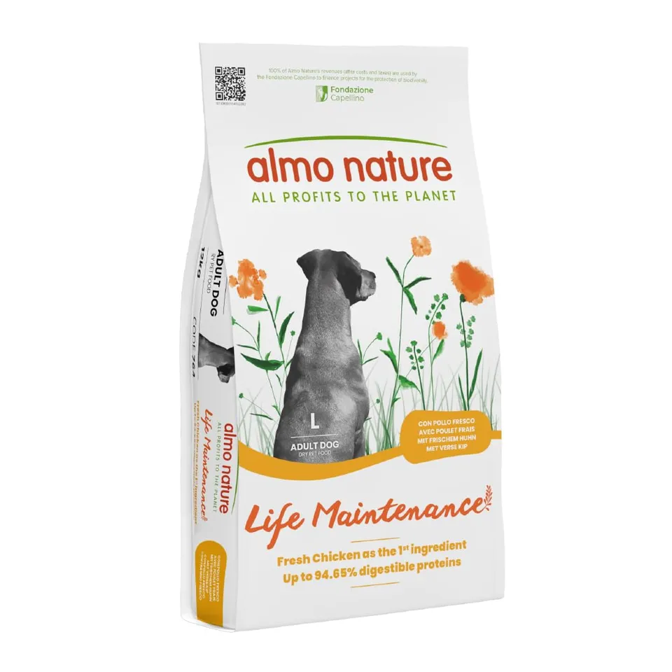 Almo Nature Life Maintenance L Hundetrockenfutter Huhn 12 kg