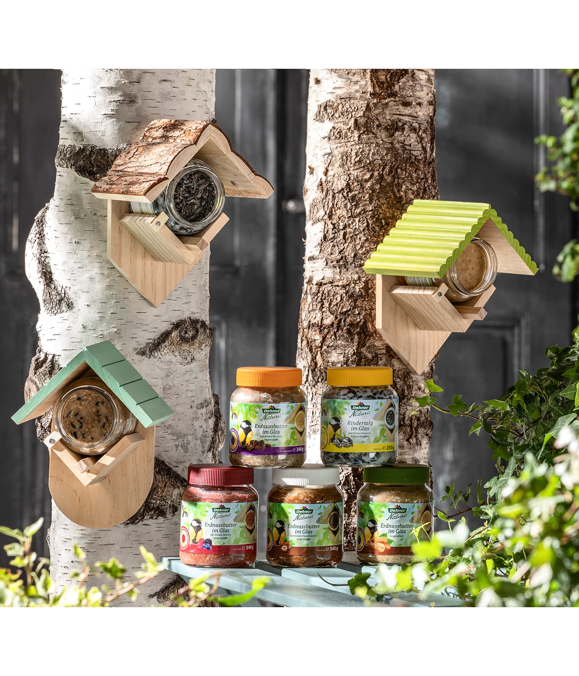 Dehner Natura Erdnussbutter Rosine Wildvogelfutter 340g energiereich