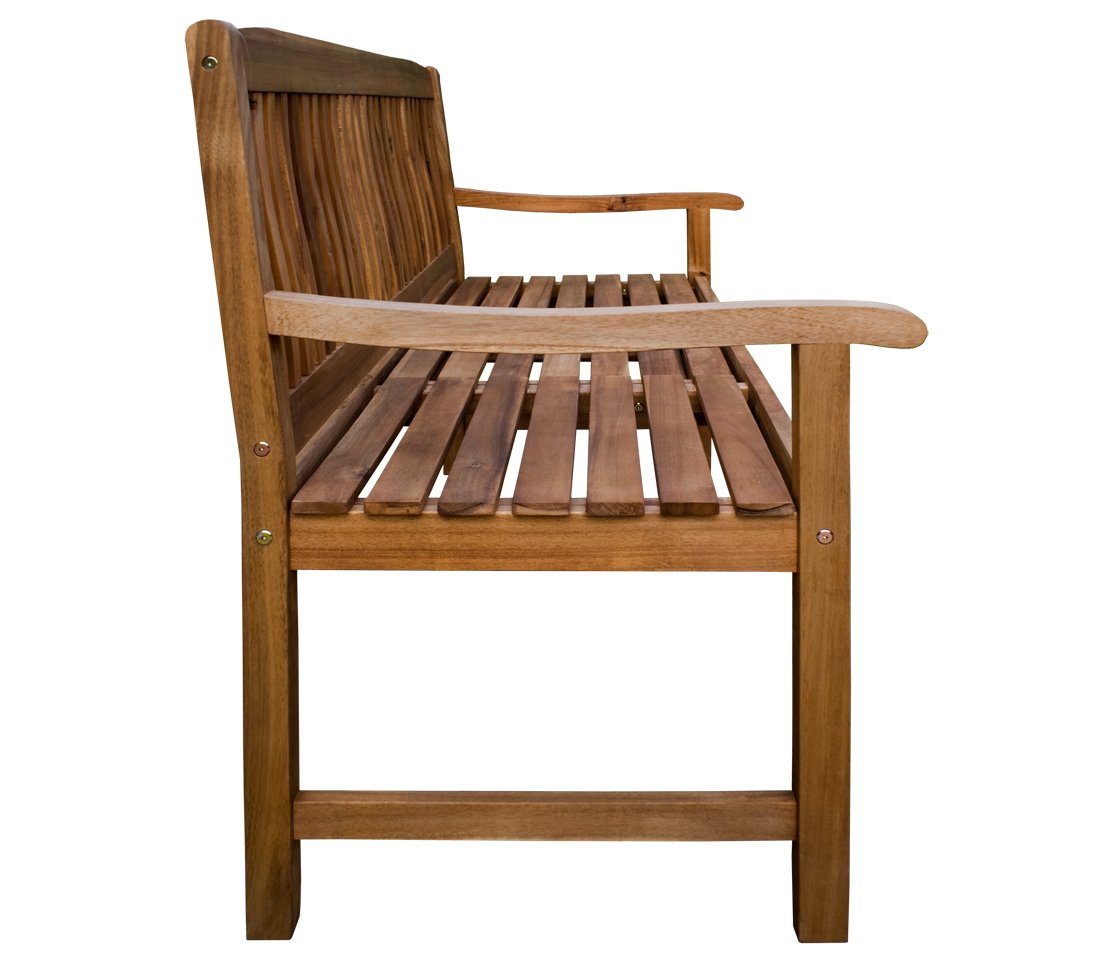 Dehner Oslo Gartenbank 3-Sitzer 150 cm Akazie Tisch
