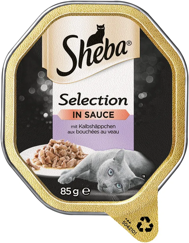 Sheba Selection in Sauce Kalb Truthahn Nassfutter 22x85g