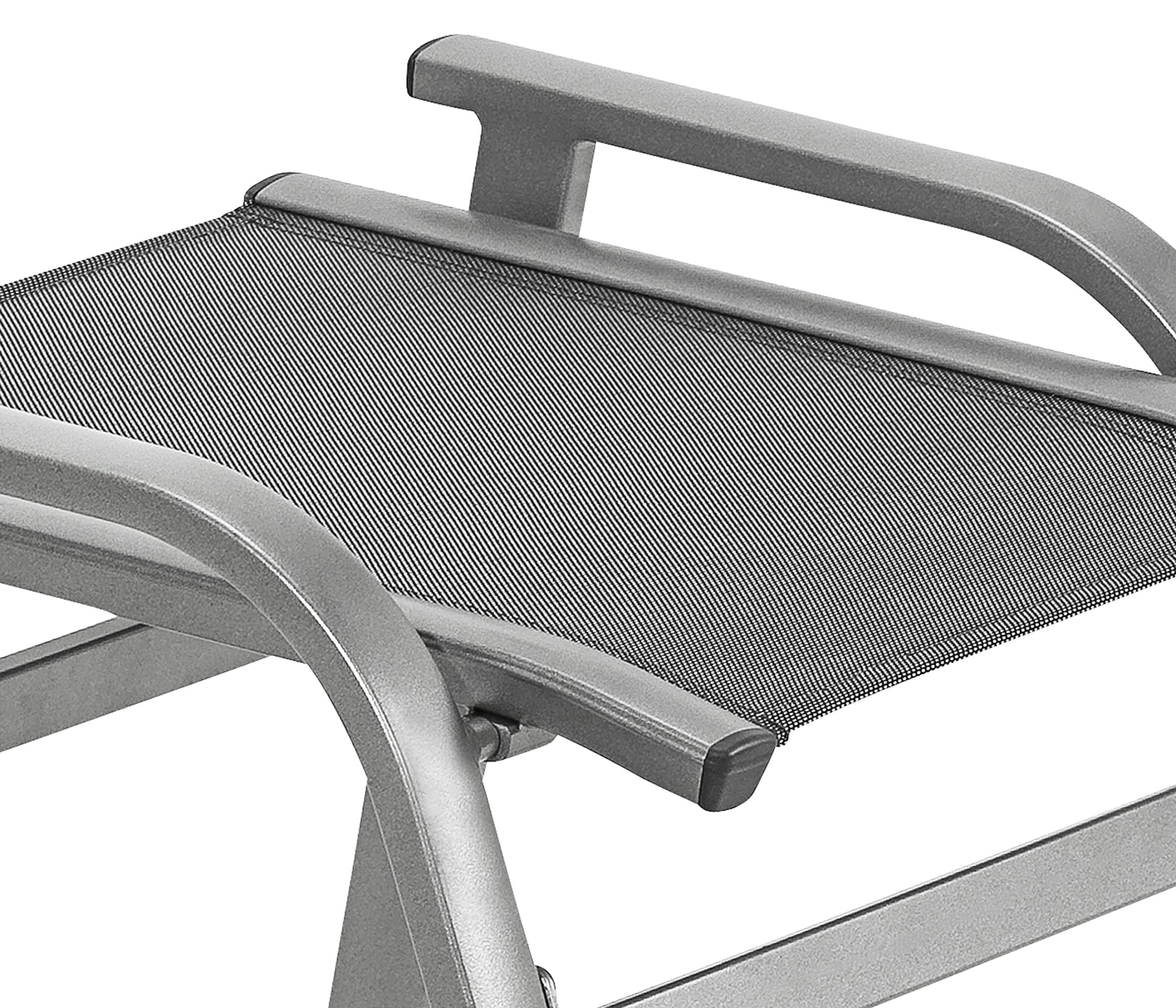 Dehner Chicago Stapelhocker Hocker grau 56,8x60,5x48 cm