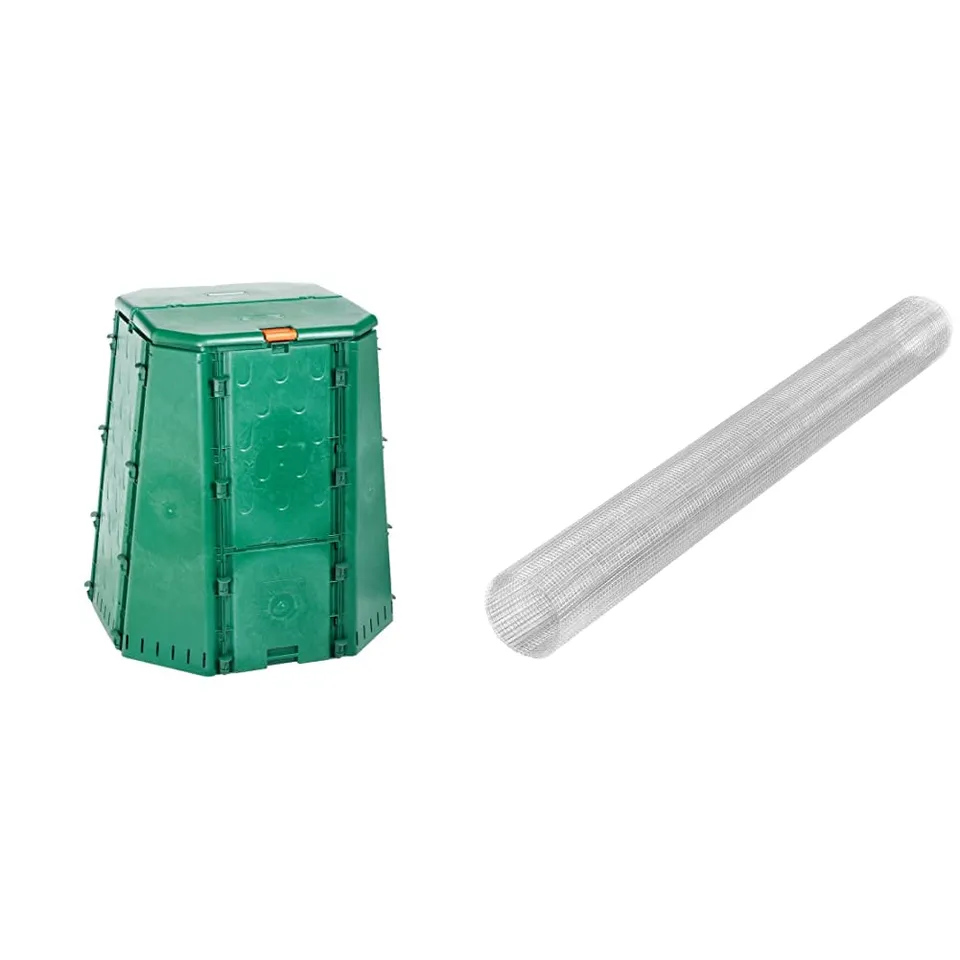Dehner Thermokomposter 690 l + Wühlmausgitter Metall Set