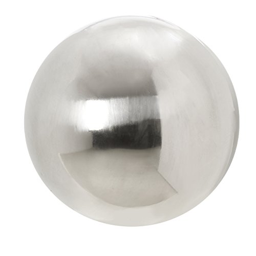 Dehner Edelstahlkugel Deko 14 cm silber wetterfest