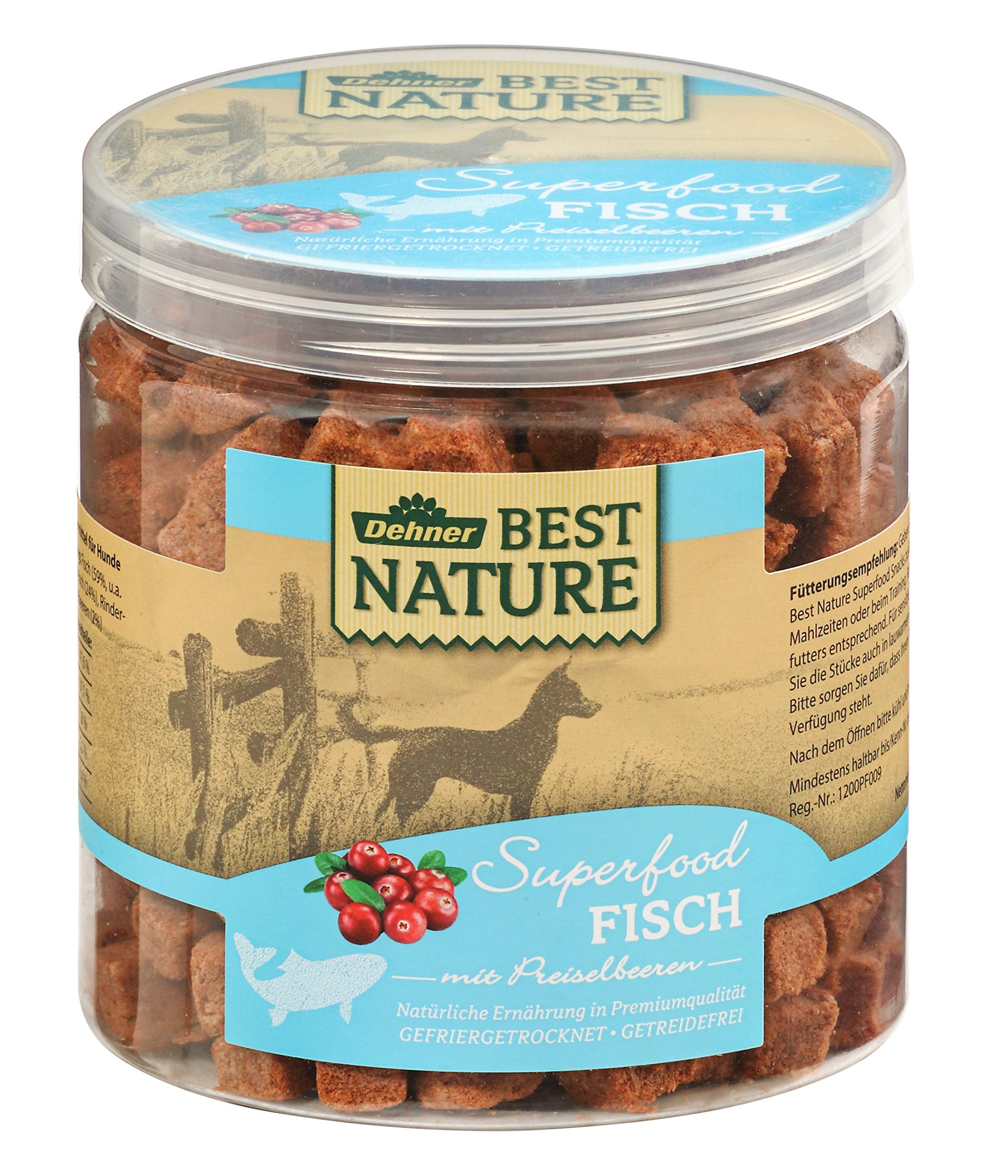 Dehner Best Nature Hundesnack-Mix Superfood 4x 380 g Dose