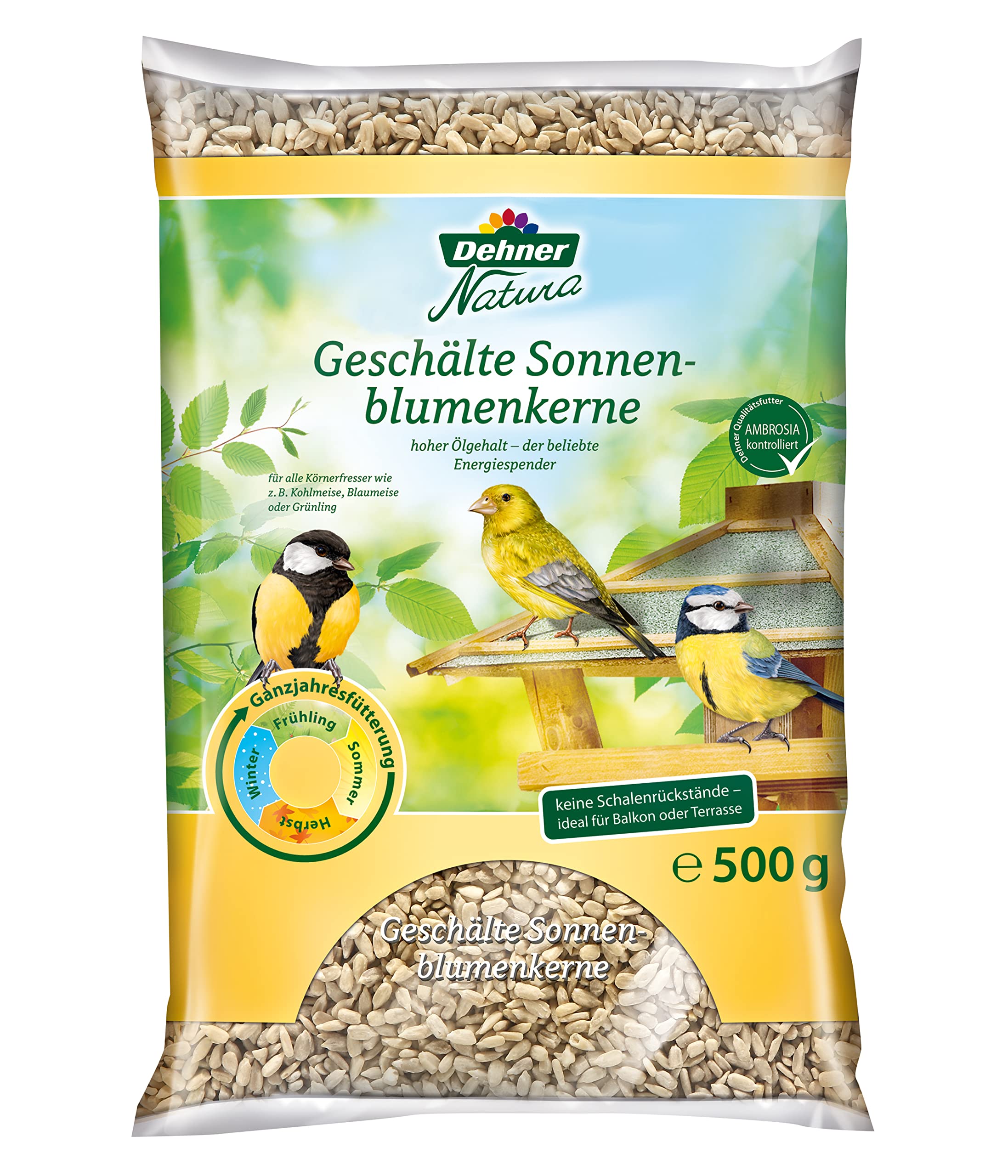 Dehner Natura Futterbuffet Maxi Wildvogelfutter 8-teilig Ganzjahr