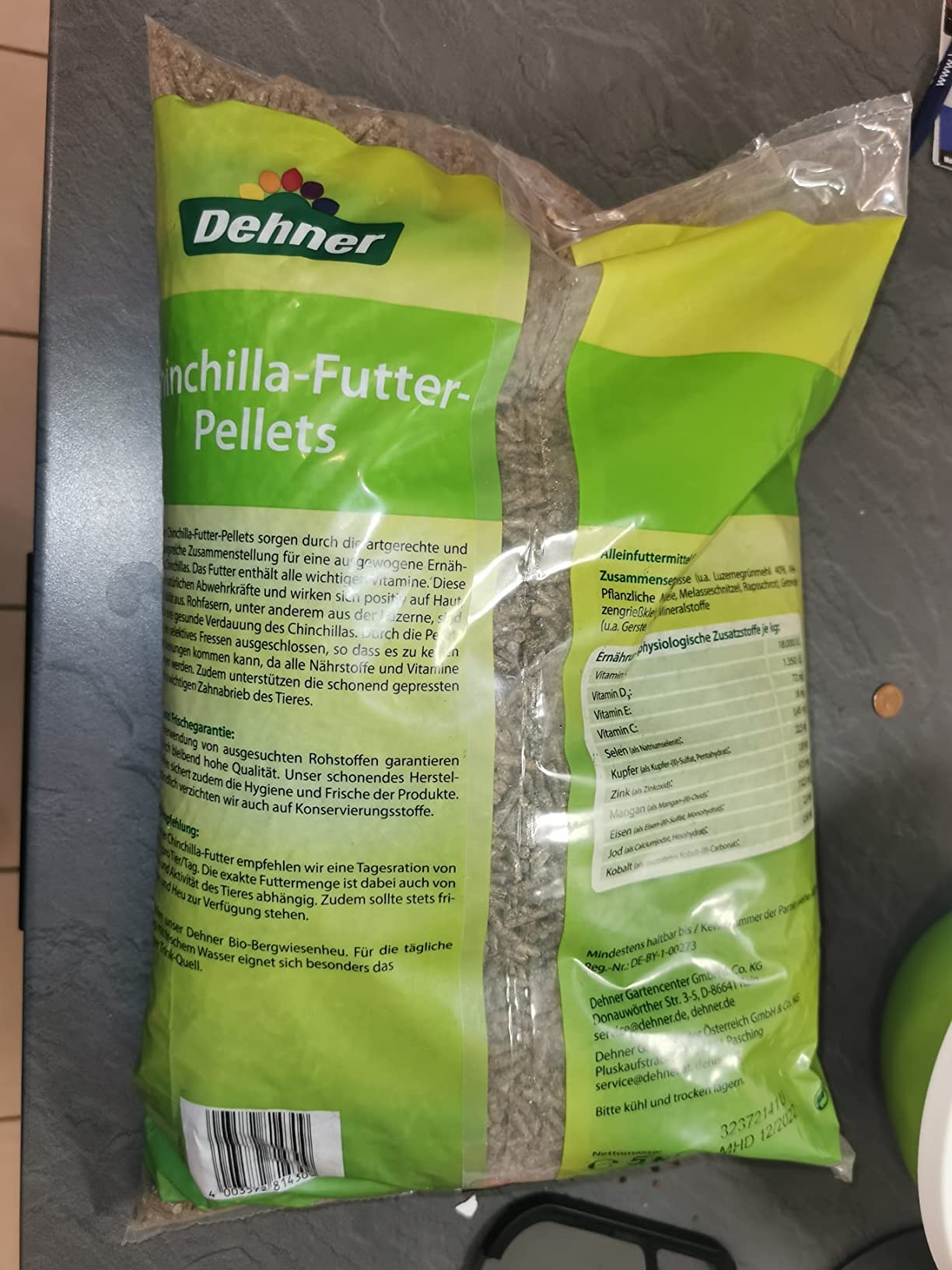 Dehner Lieblinge Chinchillafutter Pellets 5kg rohfaserreich