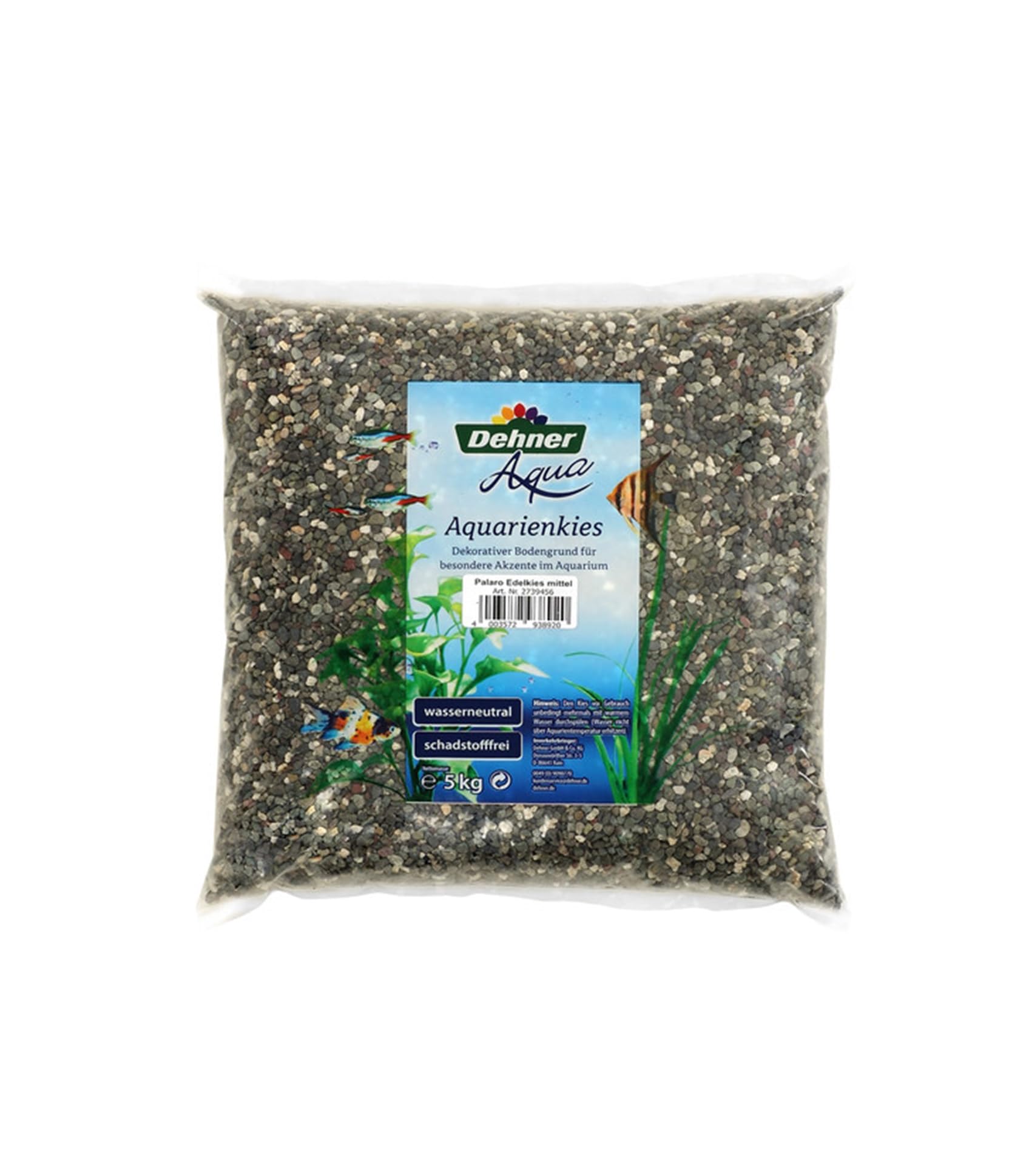 Dehner Aqua Aquarienkies 6-8 mm braun-grau 5 kg