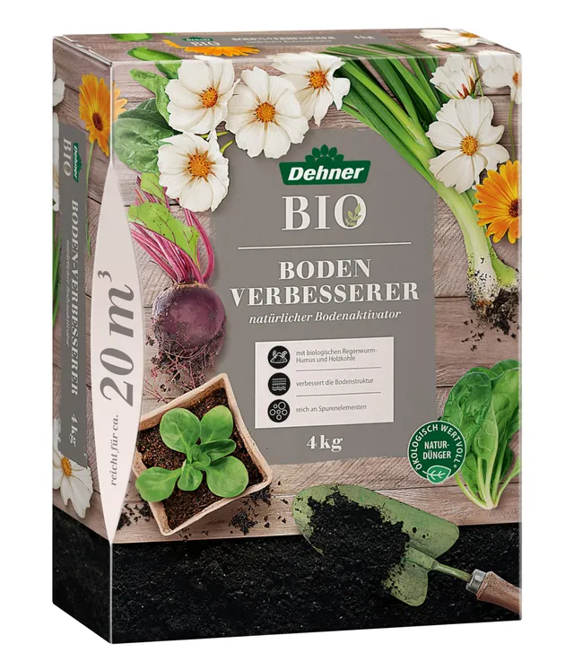 Dehner Bio Bodenverbesserer NPK-Dünger 4kg für 20qm