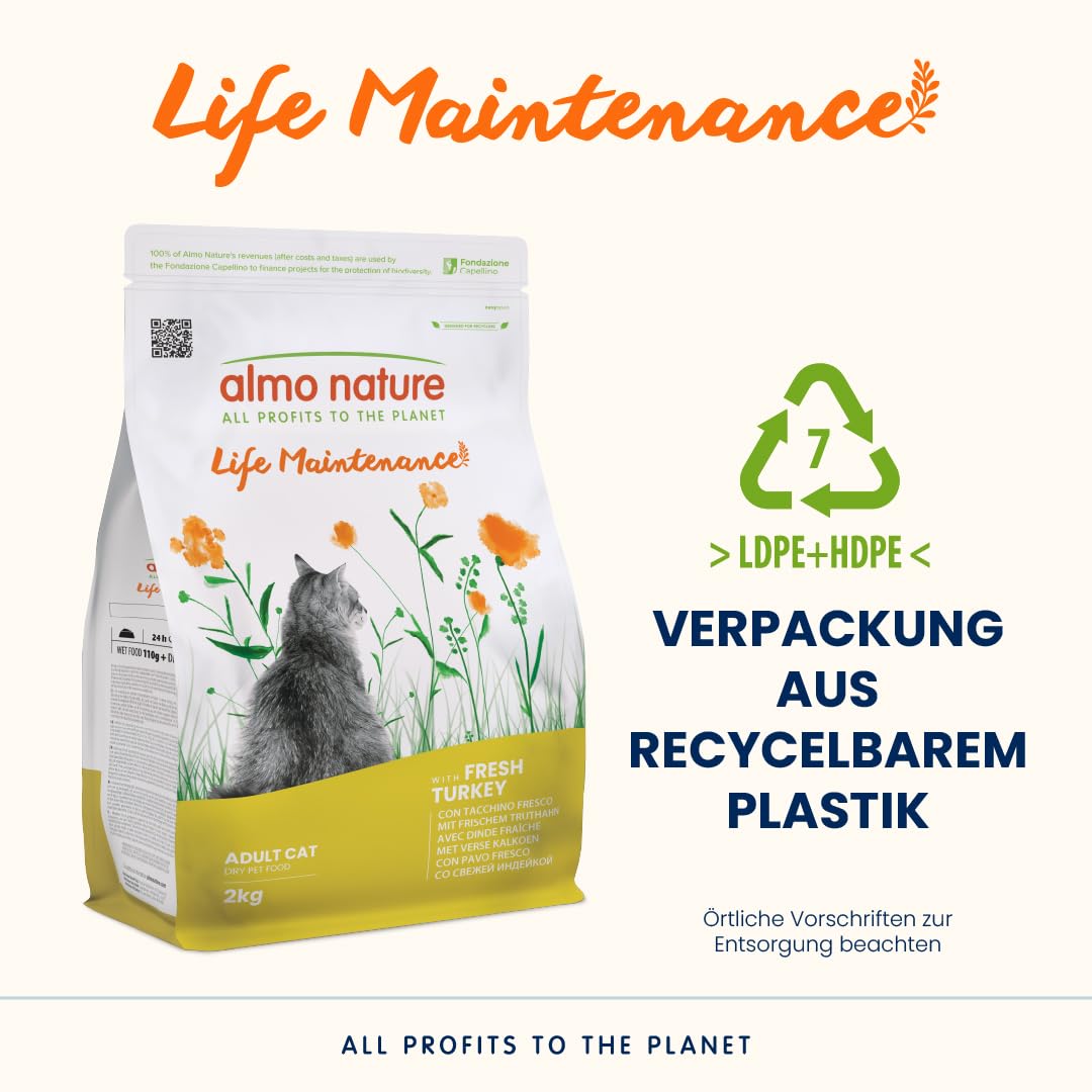 Almo Nature Life Maintenance Trockenfutter Pute 2 kg