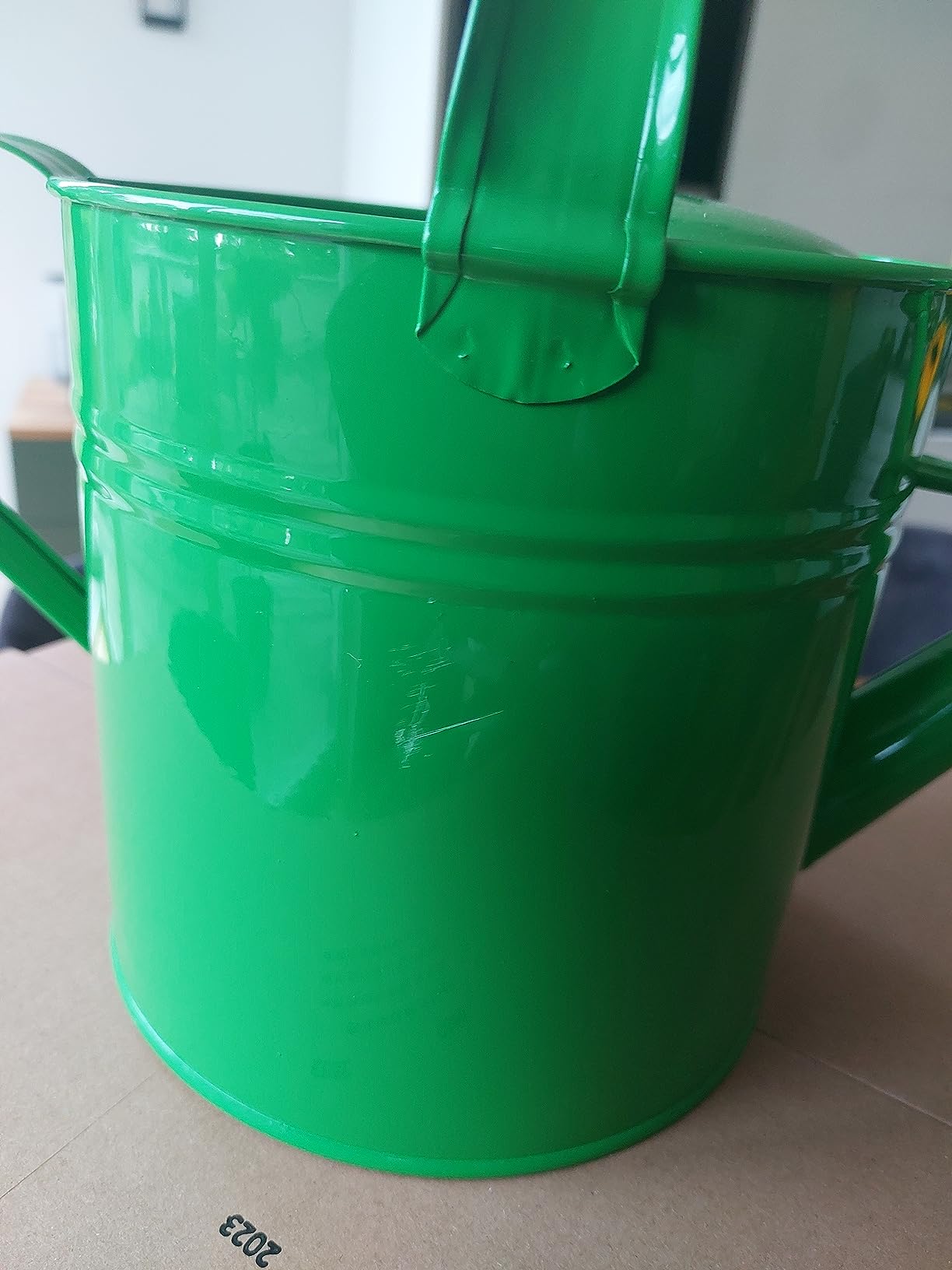 Dehner Premium Lovely Gießkanne nostalgisch Zink 5l grün