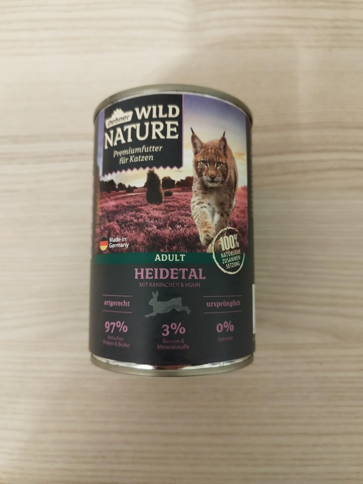 Dehner Wild Nature Heidetal Nassfutter Kaninchen 6x400 g