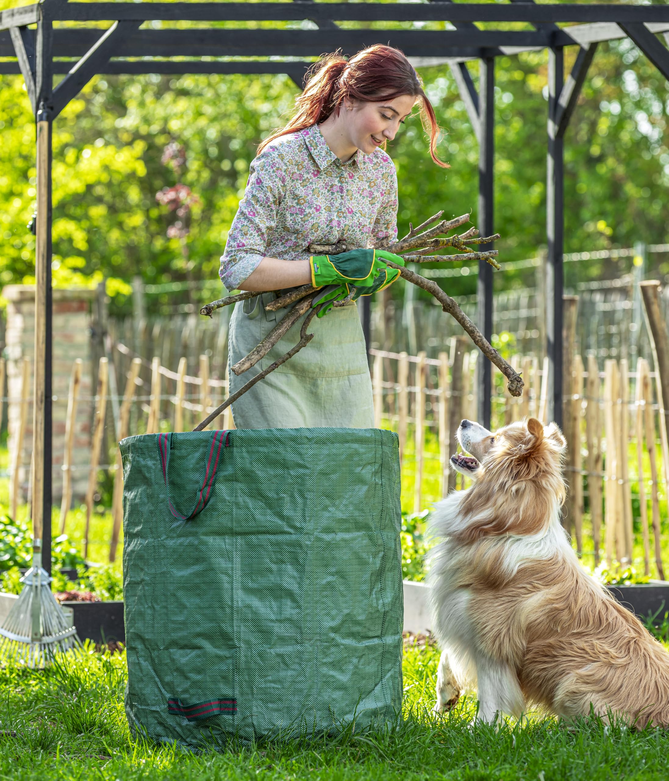 Dehner Premium Lovely Gartenabfallsack 272 l reissfest