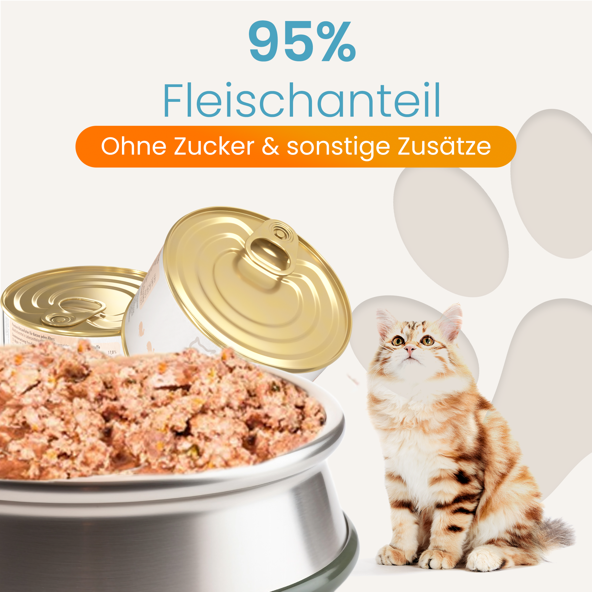 Lucky-Kitty Pute Nassfutter 200g getreidefrei
