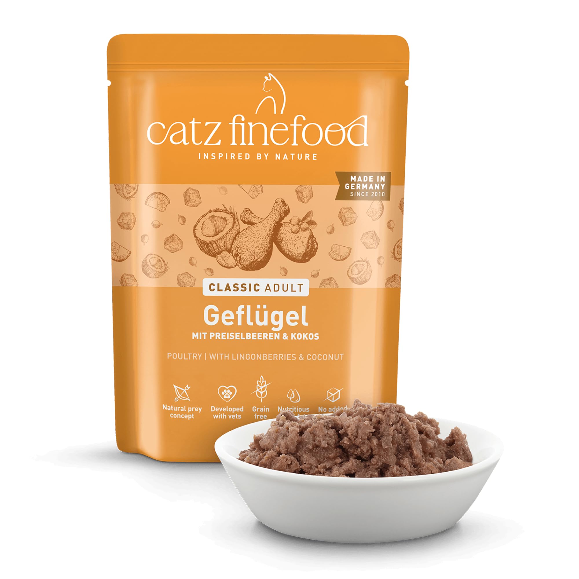 catz finefood N° 3 Geflügel Nassfutter 6x300g getreidefrei