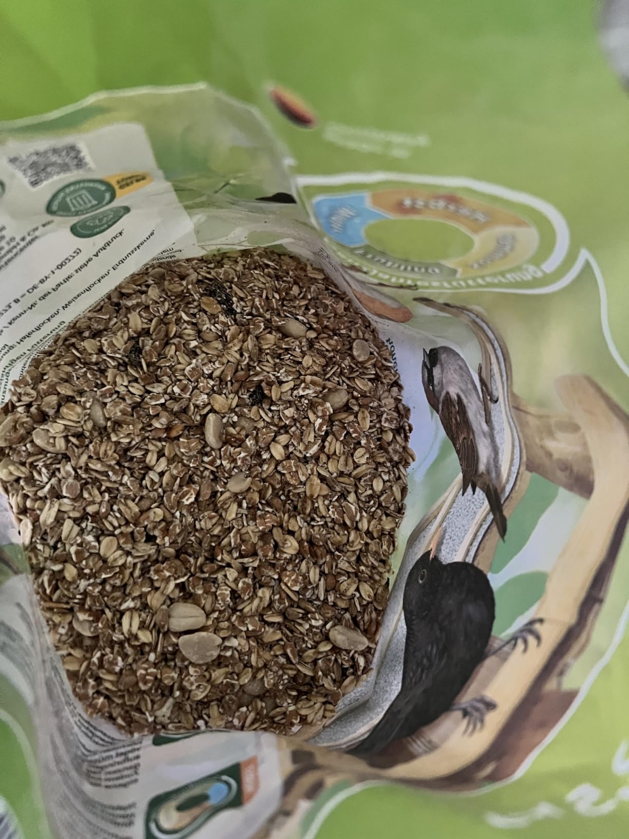 Dehner Natura Premium Wildvogelfutter Fettfutter 2,5 kg ölreich