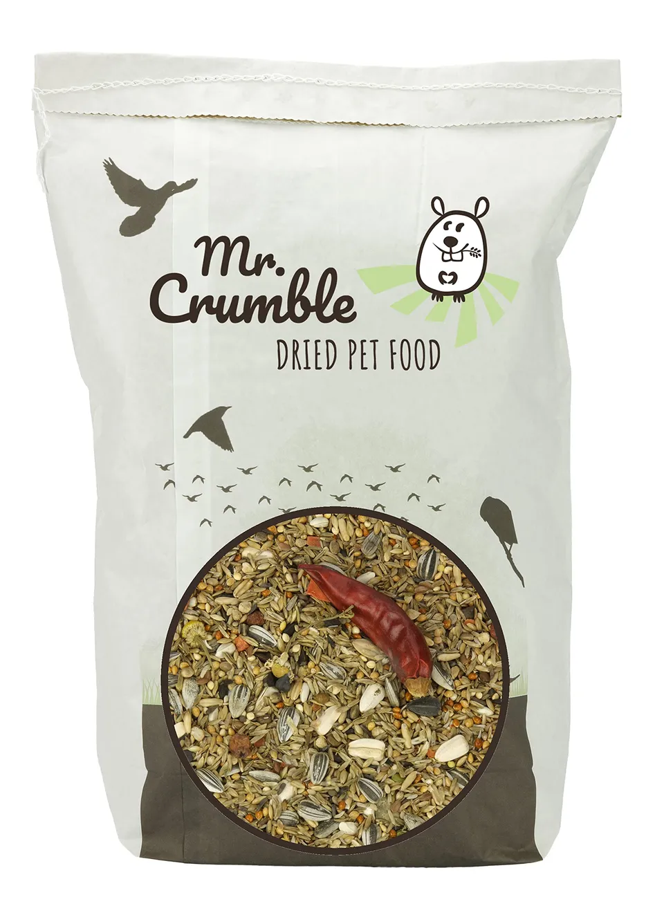 Mr. Crumble Großsittich-Topfit Vogelfutter 1 kg mit Kräutern