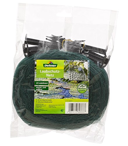 Dehner Teich Laubschutznetz 6x4m grün 20mm
