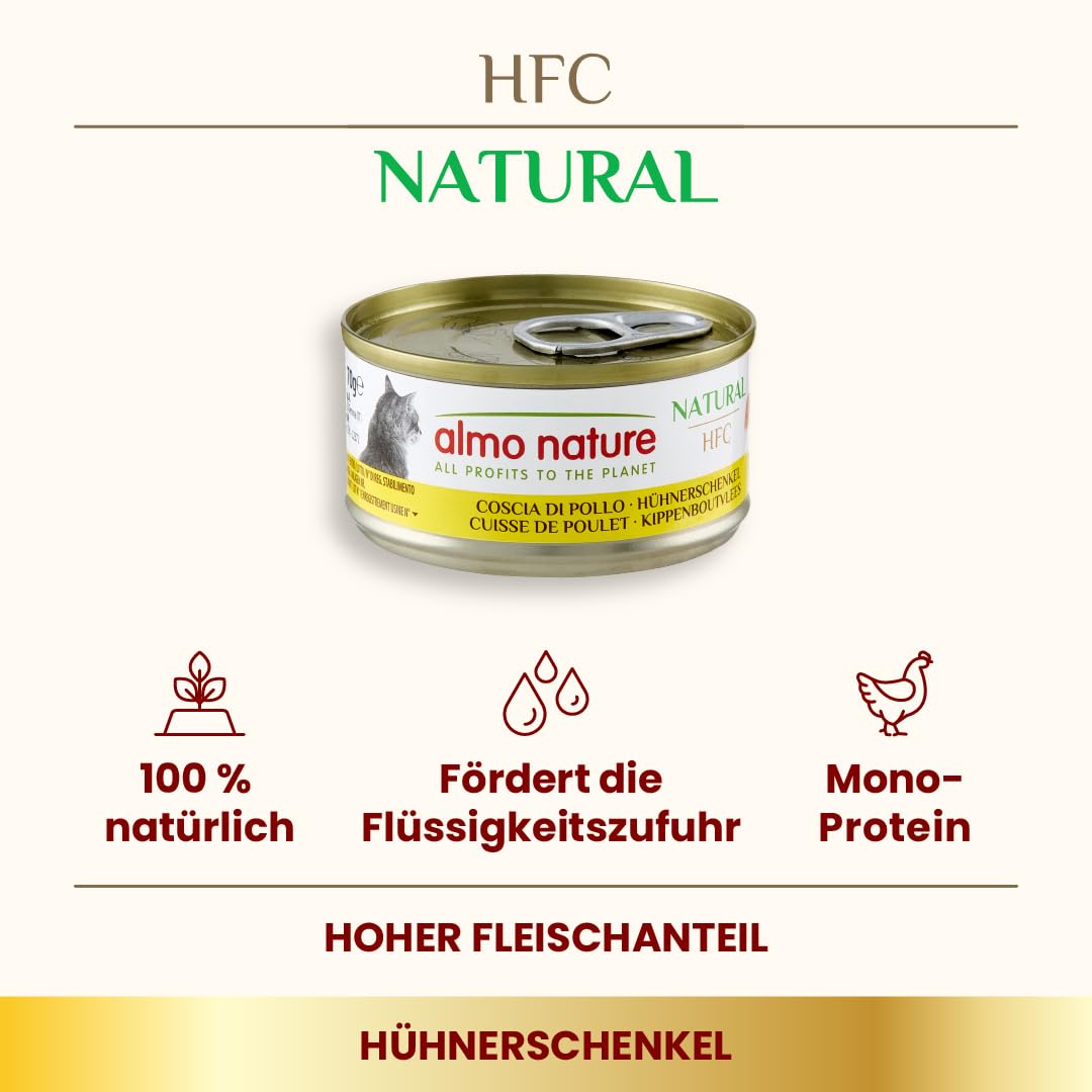Almo Nature HFC Natural Nassfutter Huhn 6x70g natürlich