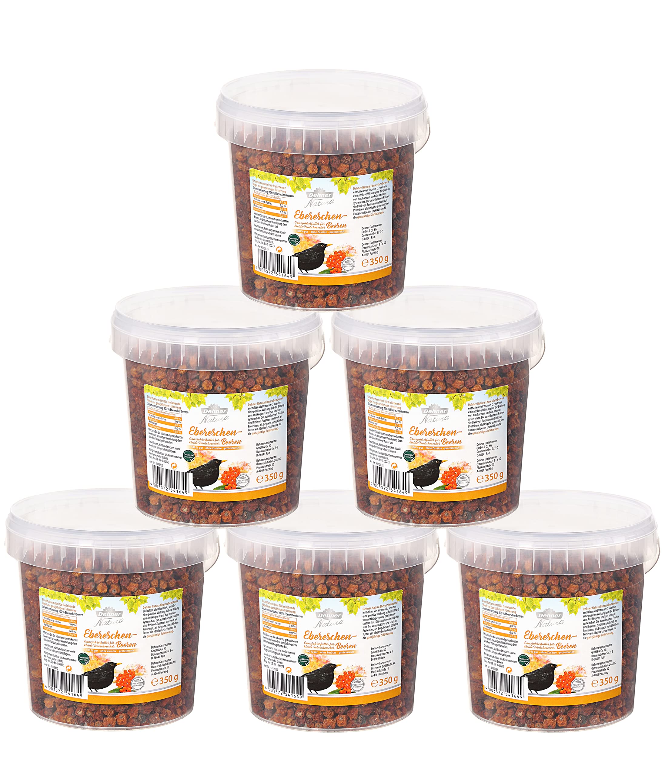 Dehner Natura Wildvogelfutter Hagebutte 6x400g 2,4kg