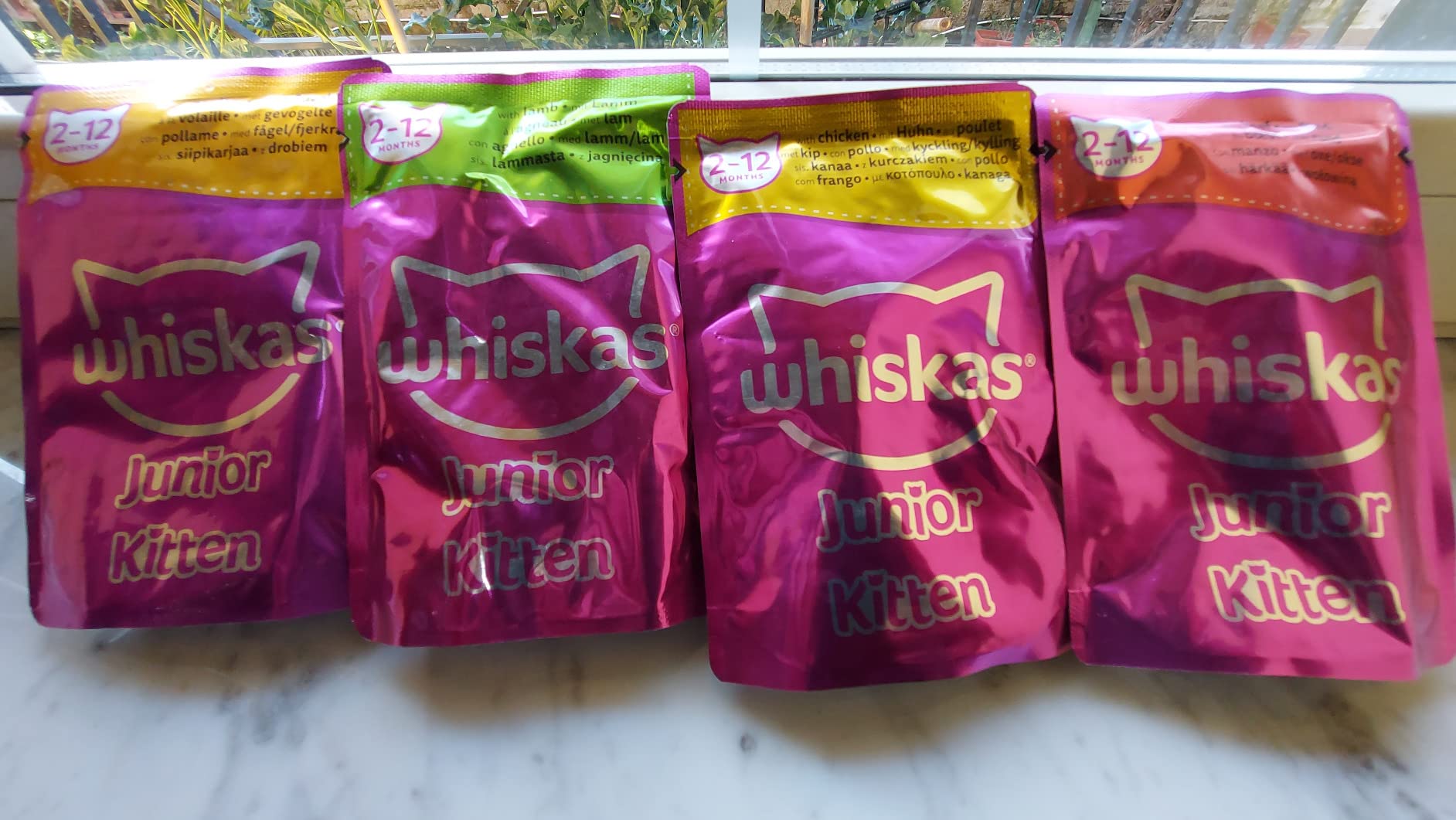 Whiskas Junior Nassfutter in Sauce Klassische Auswahl 84x85g