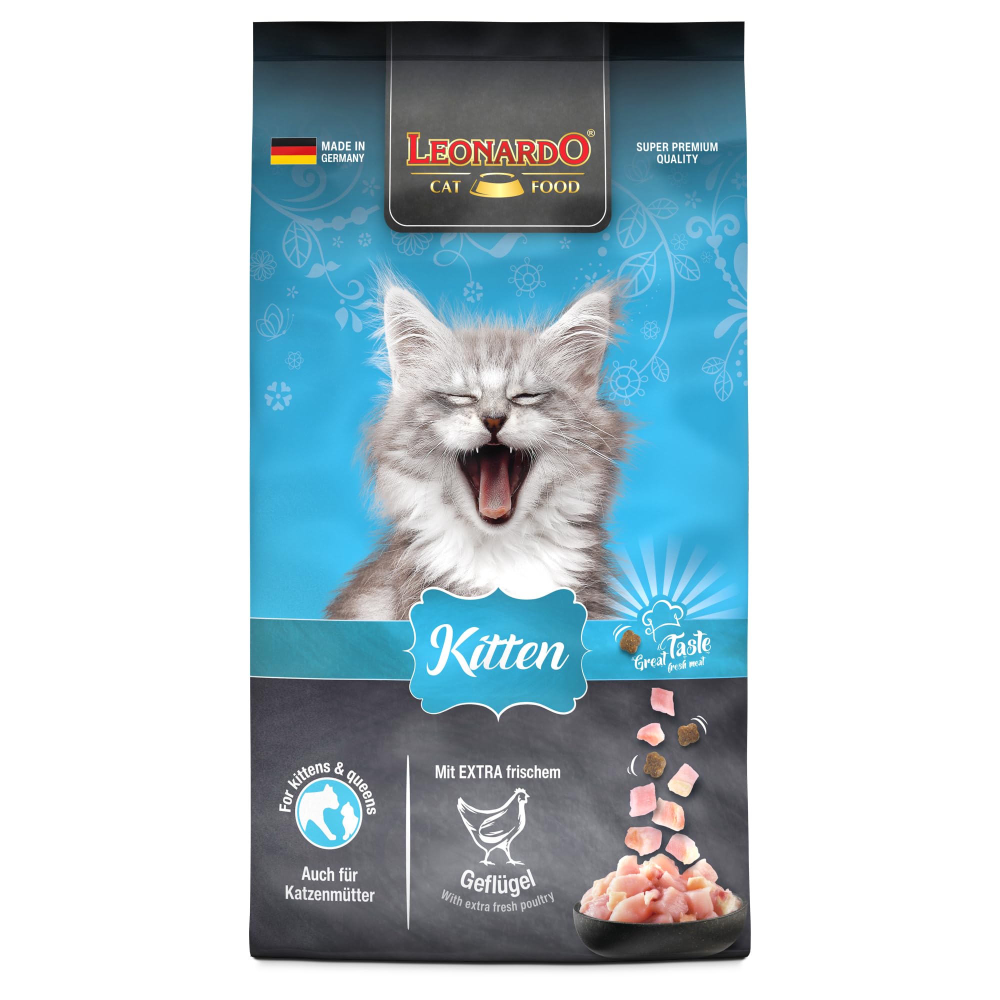 Leonardo Kitten Trockenfutter Geflügel 2kg getreidefrei