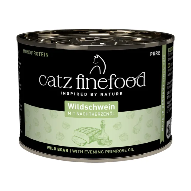 catz finefood Pure Nassfutter Wildschwein 6x200g getreidefrei