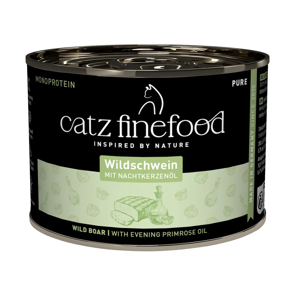 catz finefood Pure Nassfutter Wildschwein 6x200g getreidefrei