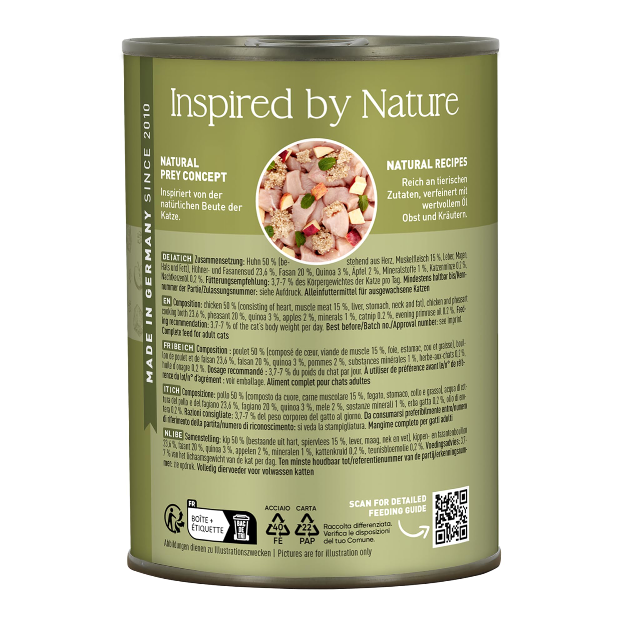 Catz Finefood N°15 Huhn Fasan Nassfutter 6x400g getreidefrei