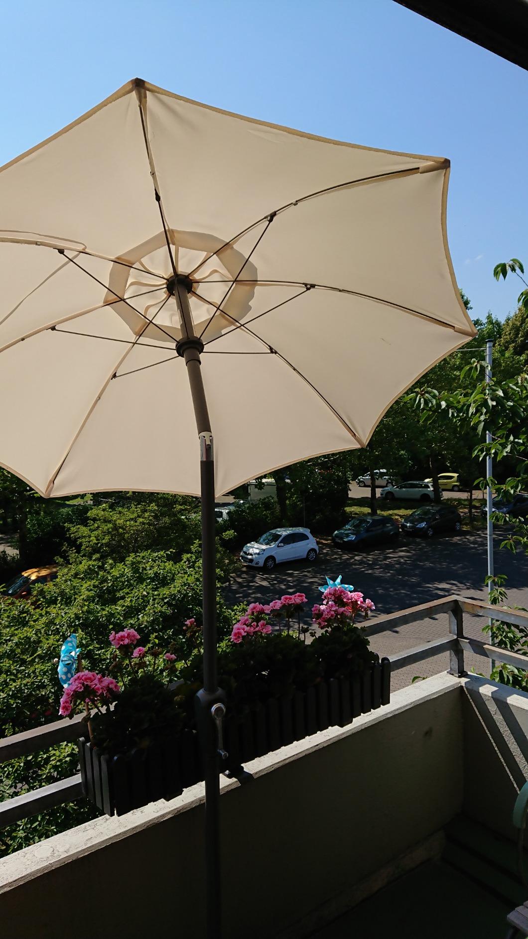 Dehner Vido Sonnenschirm 150cm creme Polyester