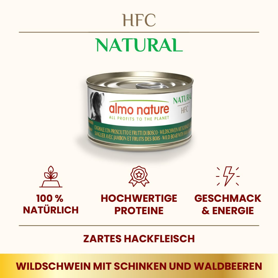Almo Nature HFC Natural Nassfutter Wildschwein 95g 24er
