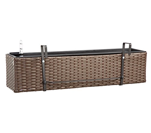 Dehner Premium Lovely Blumenkasten Florenz braun 80 cm