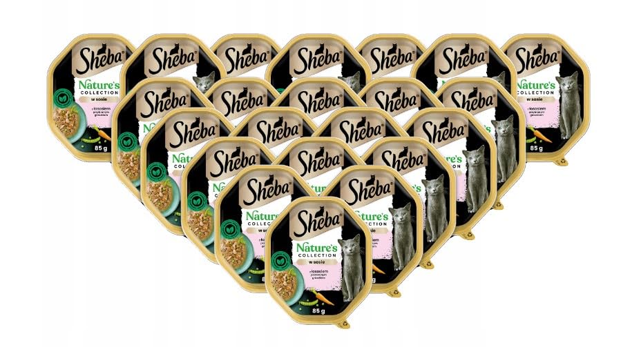 Sheba Nature's Collection Lachs Erbsen Nassfutter 22x85g Sauce