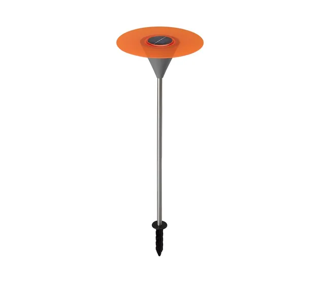 Dehner Disc Solarleuchte 49 cm orange wetterfest