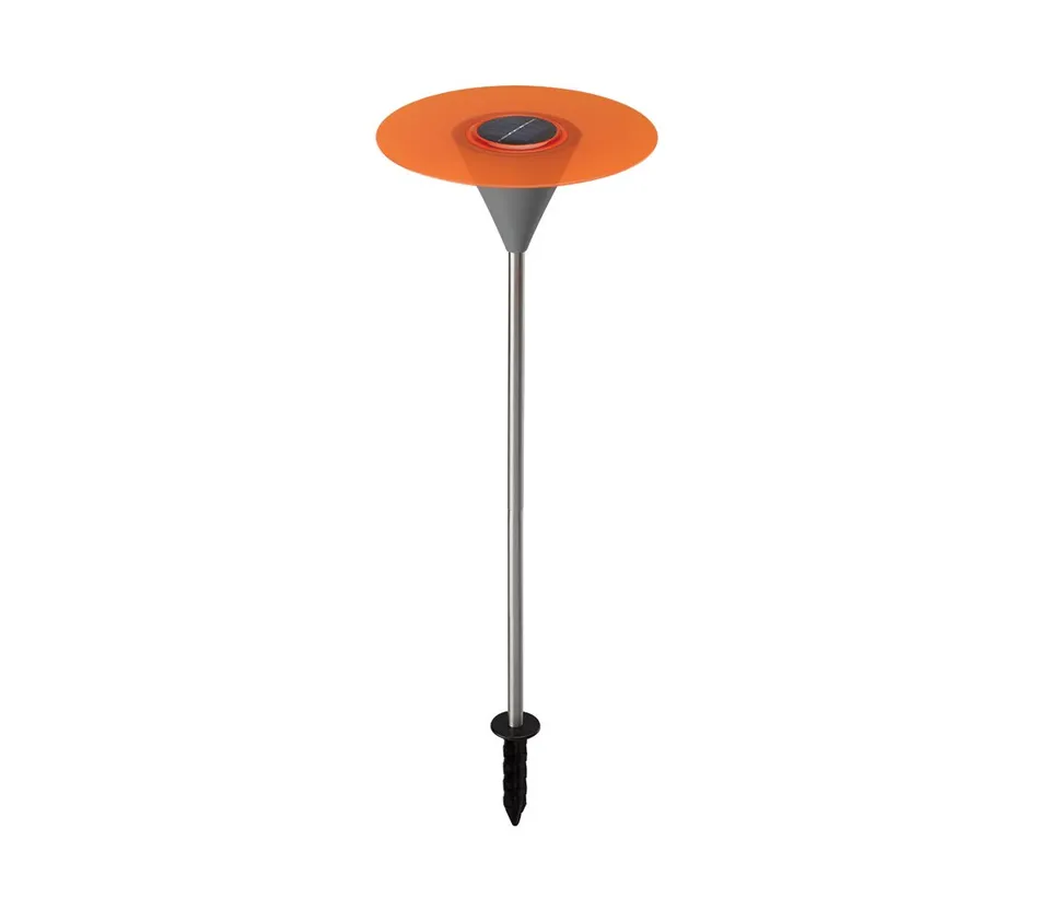 Dehner Disc Solarleuchte 49 cm orange wetterfest