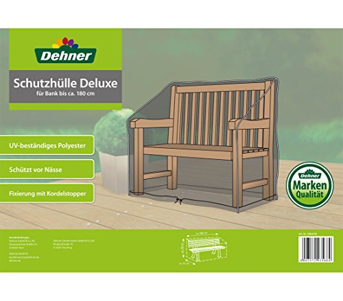 Dehner Deluxe Schutzhülle Gartenbank 180x75x80cm anthrazit