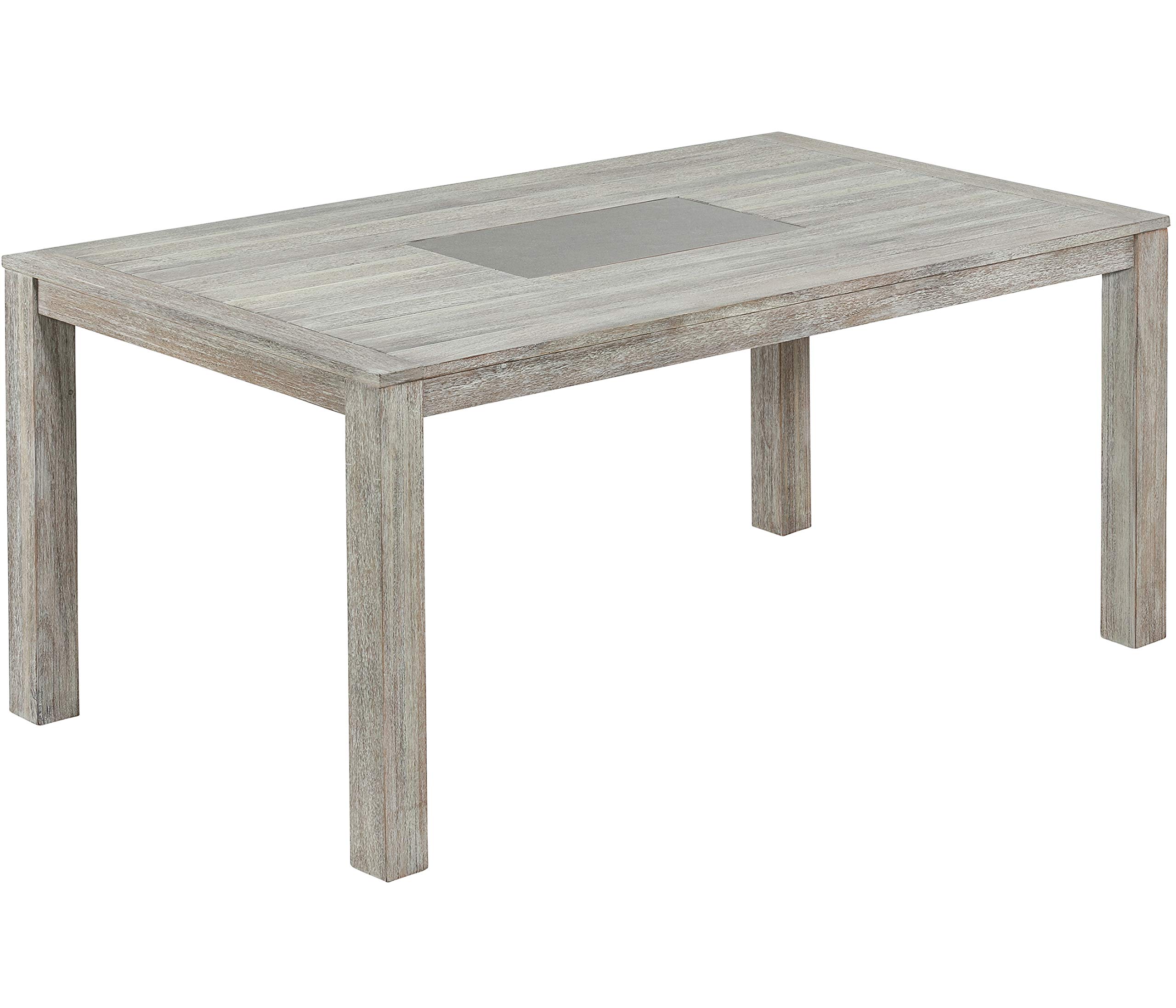 Dehner Stockholm Gartentisch Akazie grau 170cm