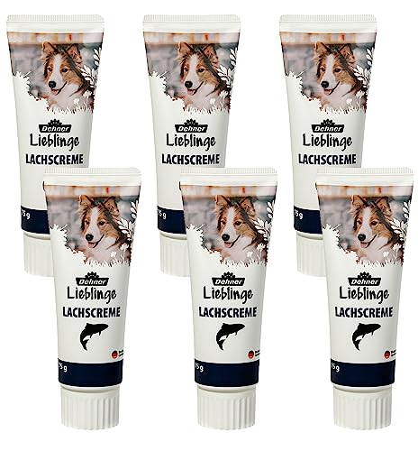 Dehner Lieblinge Leckerli Creme Hundesnack Lachs 6x75g zuckerfrei