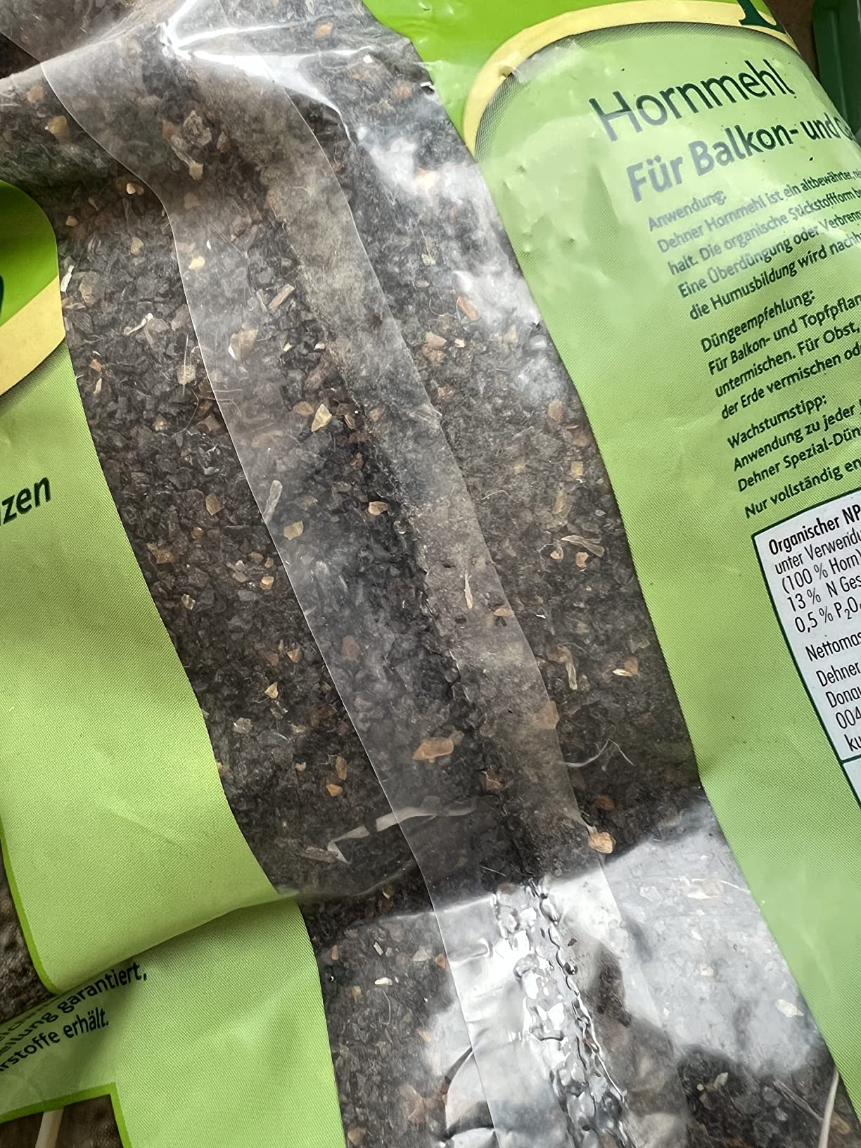 Dehner Bio Hornmehl Naturdünger 5 kg Stickstoff