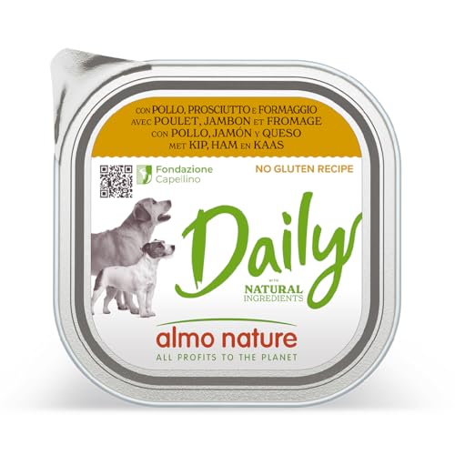 Almo Nature Daily Hundenassfutter Huhn 9x300 g glutenfrei
