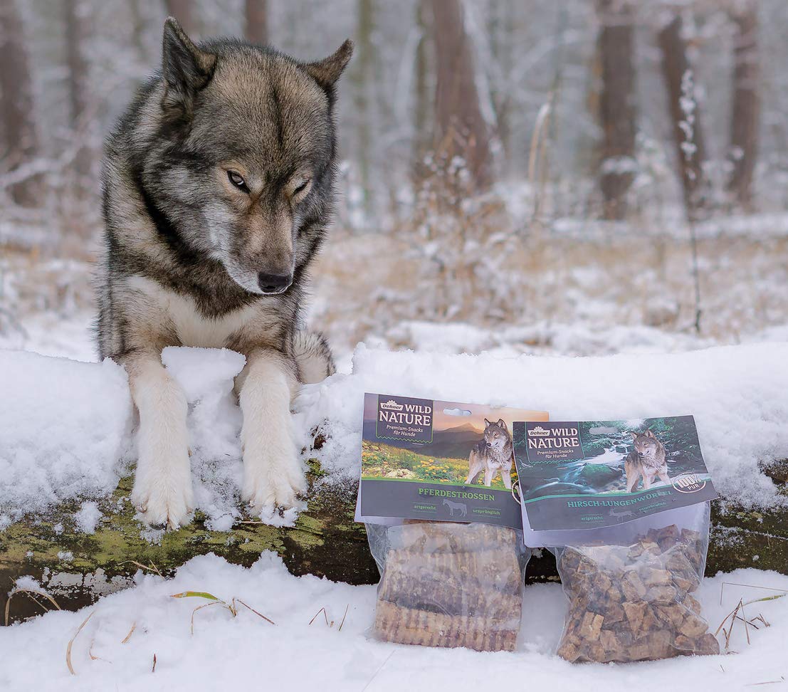 Dehner Wild Nature Hundesnack Hirsch-Lunge 200g