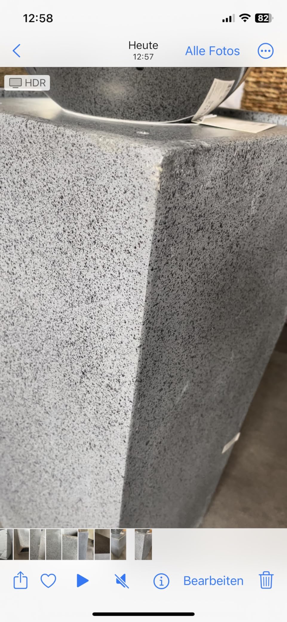 Dehner Kioto Gartenbrunnen Edelstahl Kugel LED