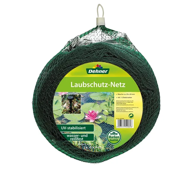 Dehner Laubschutz-Netz 6x4 m grün mit Bodenanker