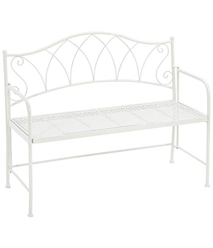 Dehner Fine Nature Klappbank Luca 115 cm Metall weiß