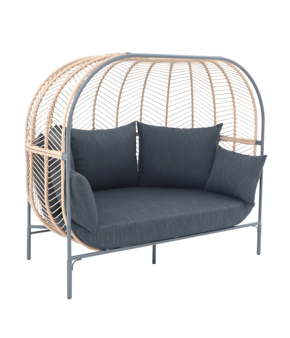 Dehner Venezia Daybed Outdoor dunkelgrau 172 cm