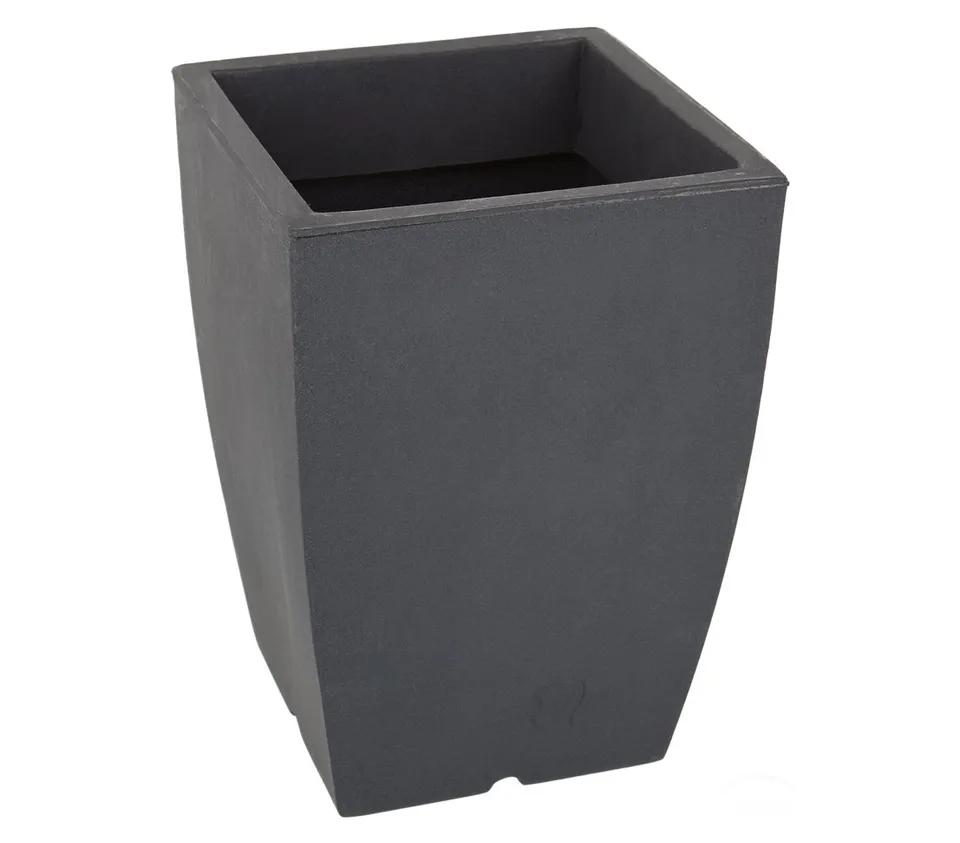 Dehner Bologna Blumentopf Kunststoff 40x40x53 Anthrazit